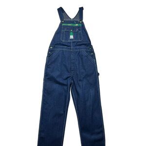 Vintage Liberty Men's Medium Wash Denim Overalls - Made in USA!